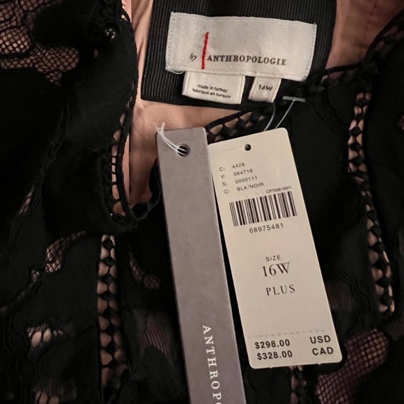 Anthropologie Elegant Black Lace Dress - Picture 6 of 8